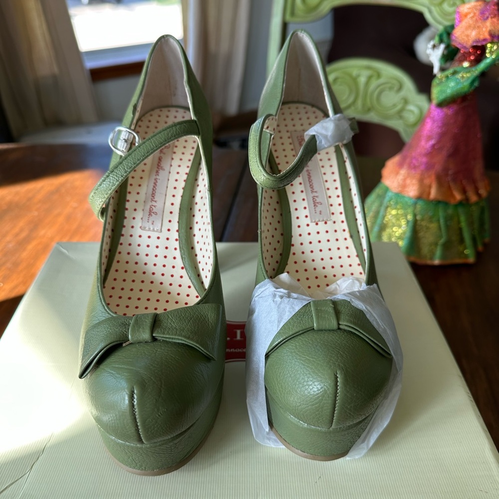 Bait footwear sage green high heels